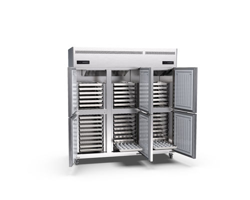 850w Large Commercial Upright Freezer 45 Trays 220v 6 Door Upright Freezer