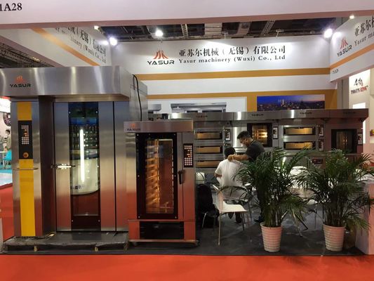40x60cm Bakery Rack Oven Diesel Rotary Oven Double Rack 36 Trays For Baking Bread Cakes Pizza