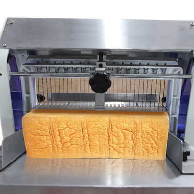 180w Table Top Bread Slicer Machine Gravity Feed 12mm Bread Slicing Equipment