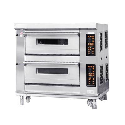 2 Deck 4 Tray Bakery Deck Oven 40X60cm For Bread Cakes Cookie Pizza Baking
